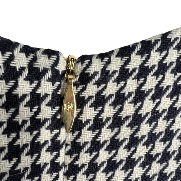 DRAPER JAMES Houndstooth Sleeveless Dress in Black / White Size 10 NWT - Picture 8 of 9